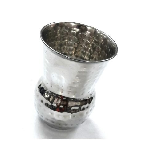 Stainless Steel Hammered Matka Glass Manufacturer