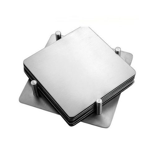 Stainless Steel Pin Stand Square Coaster Manufacturer