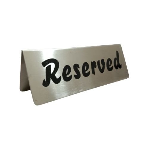 Stainless Steel 2x6 Reversable Hut Signage Manufacturer